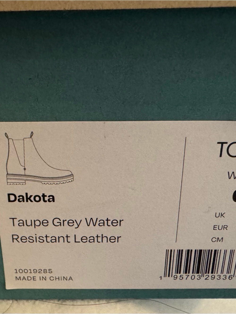 TOMS Women's Taupe Grey Dakota Lug Boots - Picture 4 of 4